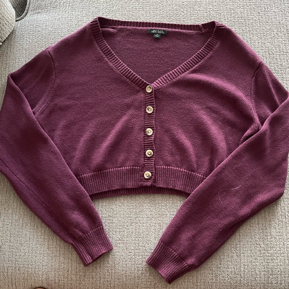 Cropped cardigan size M
